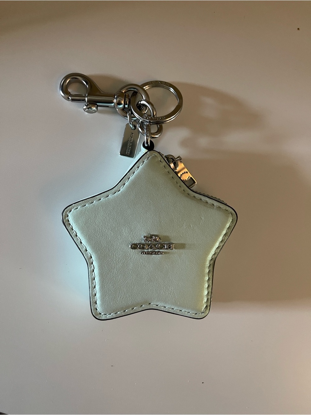 Coach Star Bag Charm in Light Green